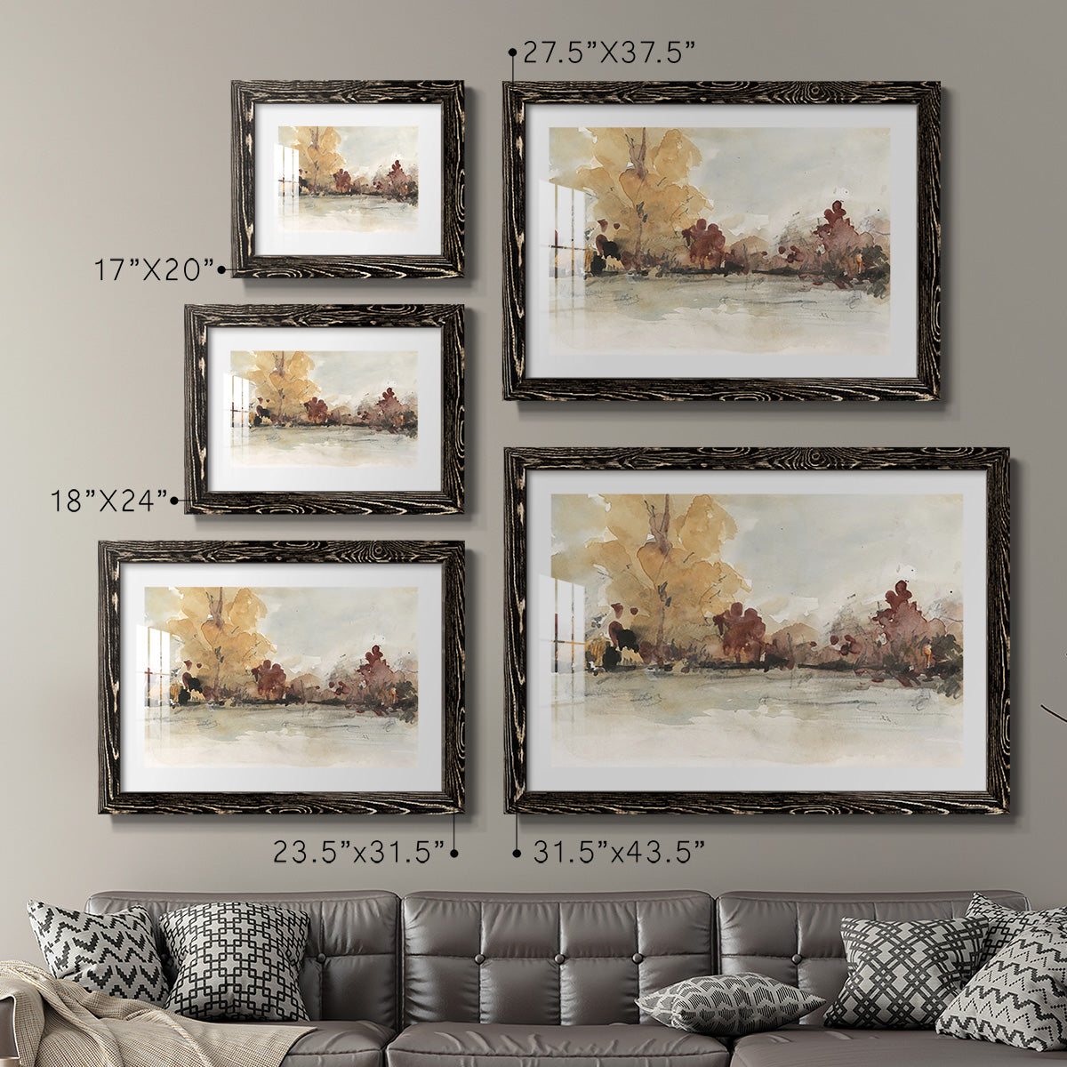 The Autumn View I-Premium Framed Print - Ready to Hang