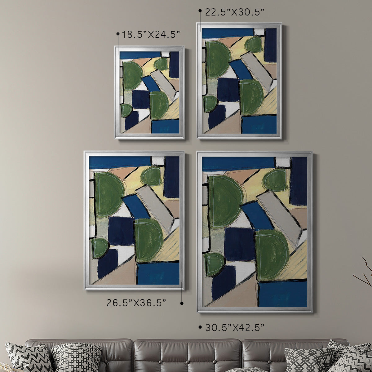 Spatial Mix I Premium Framed Print - Ready to Hang