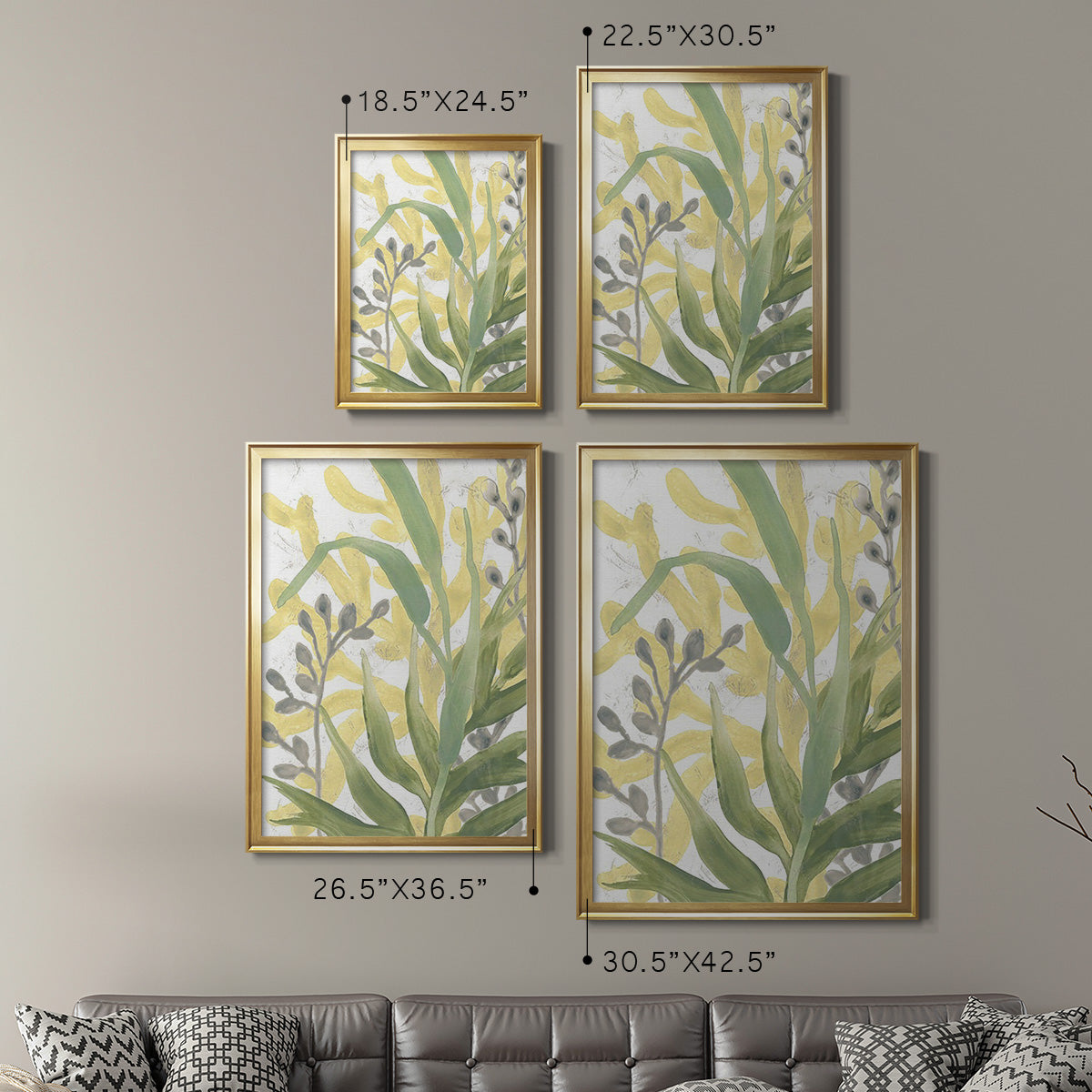 Sea Grass Fresco I Premium Framed Print - Ready to Hang