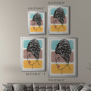 Head Wrap II Premium Framed Print - Ready to Hang