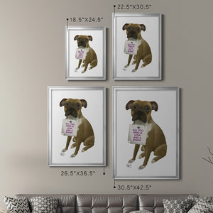 Sepia Botanical Journal I - Modern Framed Canvas Print