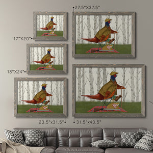 Pheasant Shooting Party 4-Premium Framed Canvas - Ready to Hang