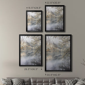 Misty Lake Premium Framed Print - Ready to Hang