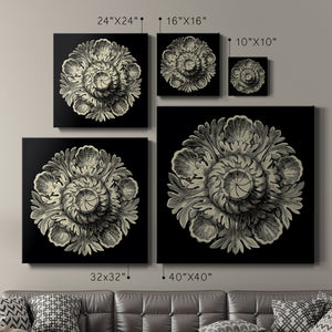 Black and Tan Rosette III-Premium Gallery Wrapped Canvas - Ready to Hang