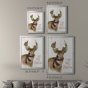 All Roads Lead Home Deer Premium Framed Print - Ready to Hang