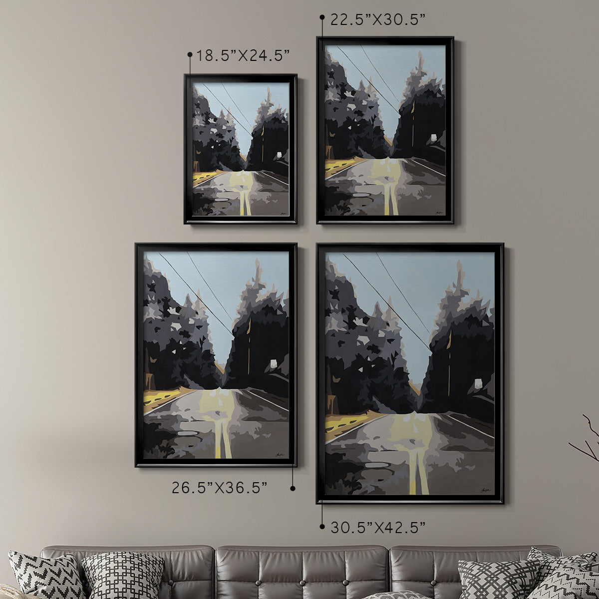 The Road Less Traveled Premium Framed Print - Ready to Hang