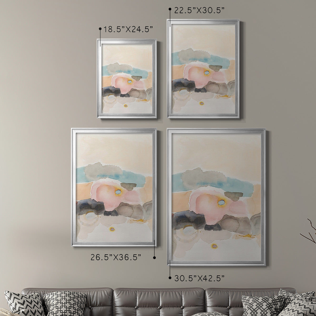 Desert Canyon I Premium Framed Print - Ready to Hang