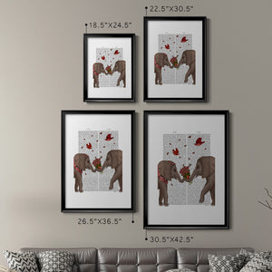 Elephant Bouquet, Portrait Premium Framed Print - Ready to Hang