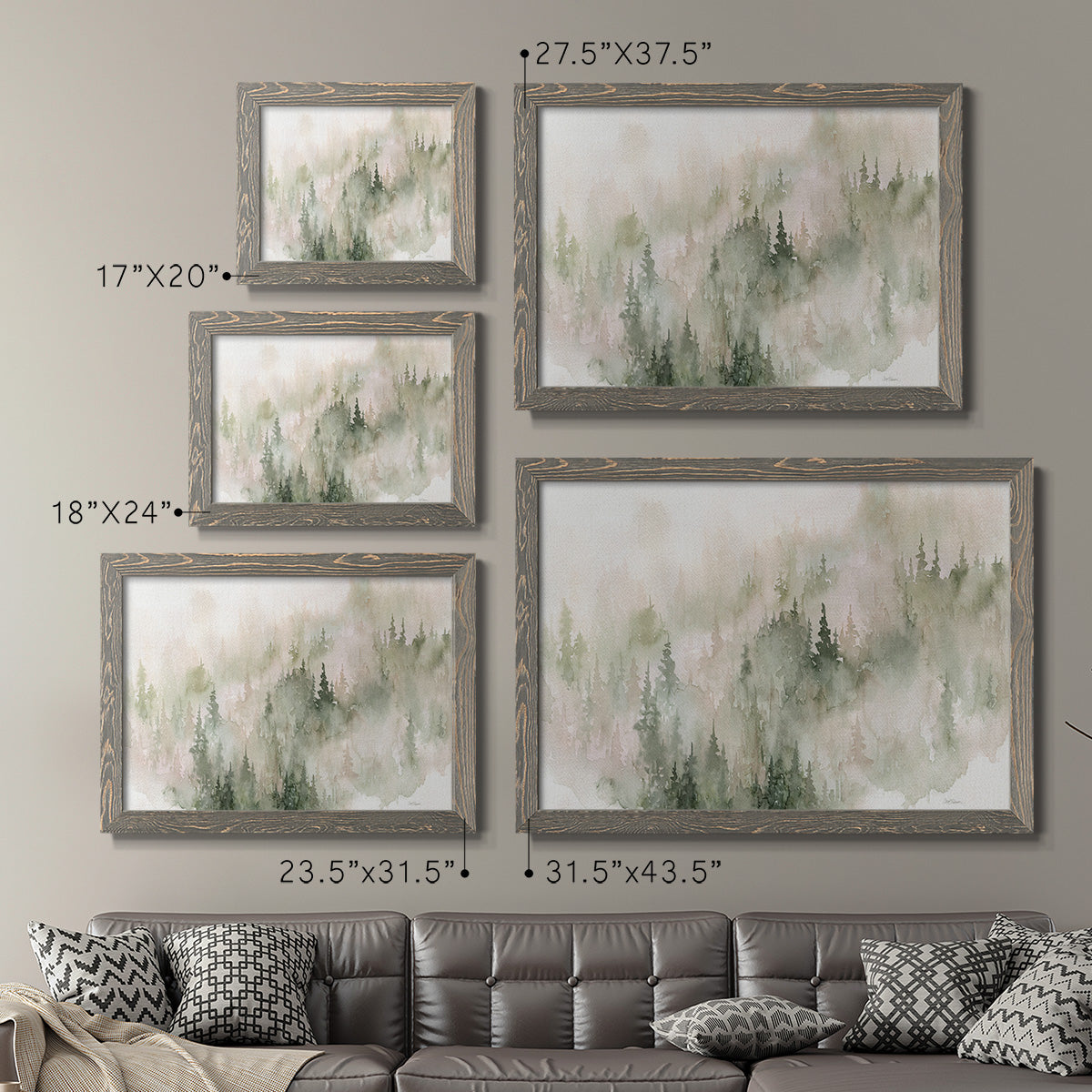 Misty Mountain Sides-Premium Framed Canvas - Ready to Hang