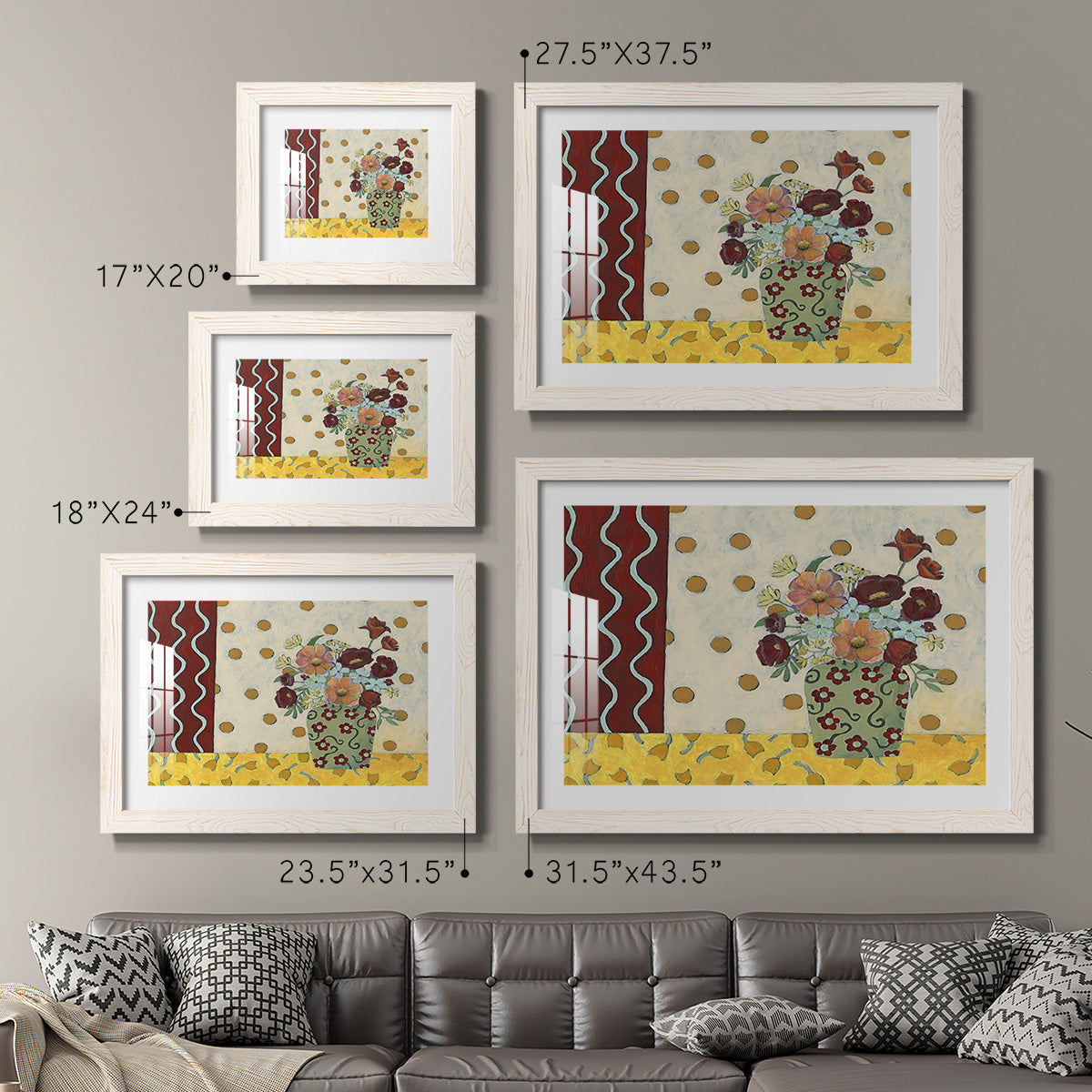 Flowerscape II-Premium Framed Print - Ready to Hang