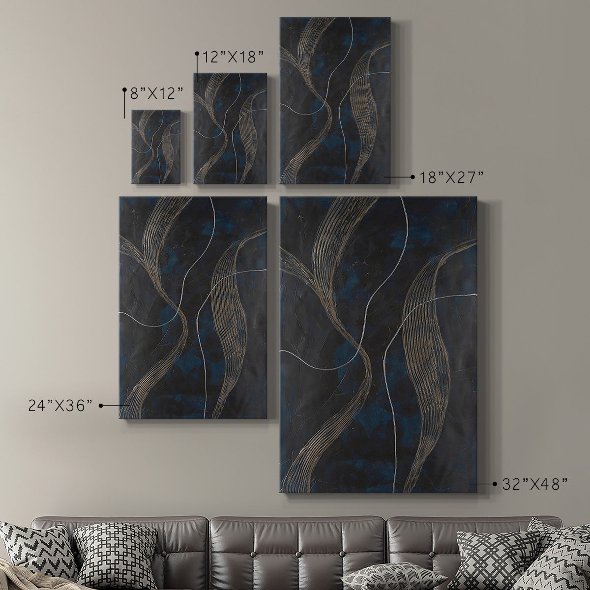 Laminar Flow II Premium Gallery Wrapped Canvas - Ready to Hang