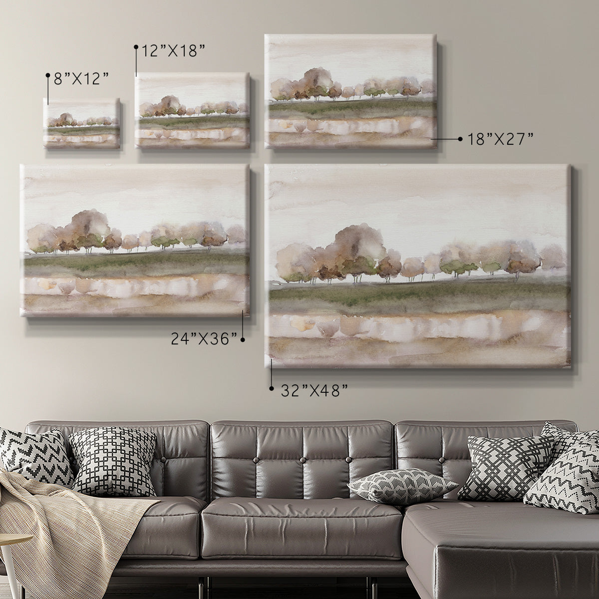 Soft Welcome Spring Premium Gallery Wrapped Canvas - Ready to Hang