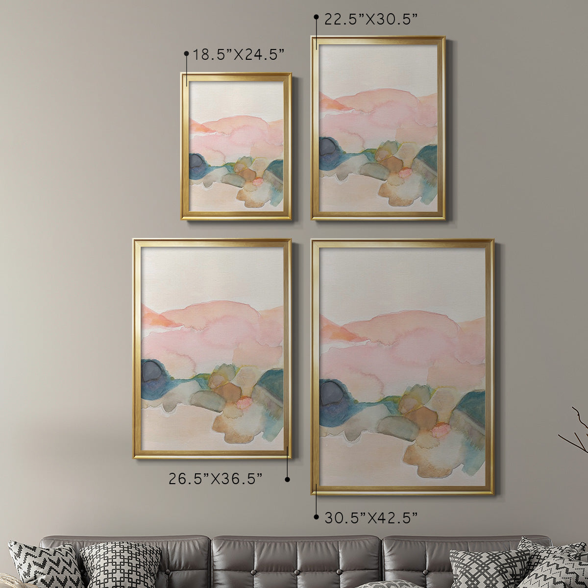 Desert Canyon II Premium Framed Print - Ready to Hang