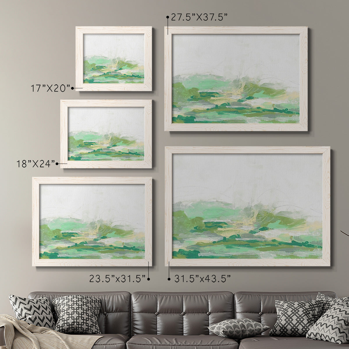 Green Mist Vista I-Premium Framed Canvas - Ready to Hang