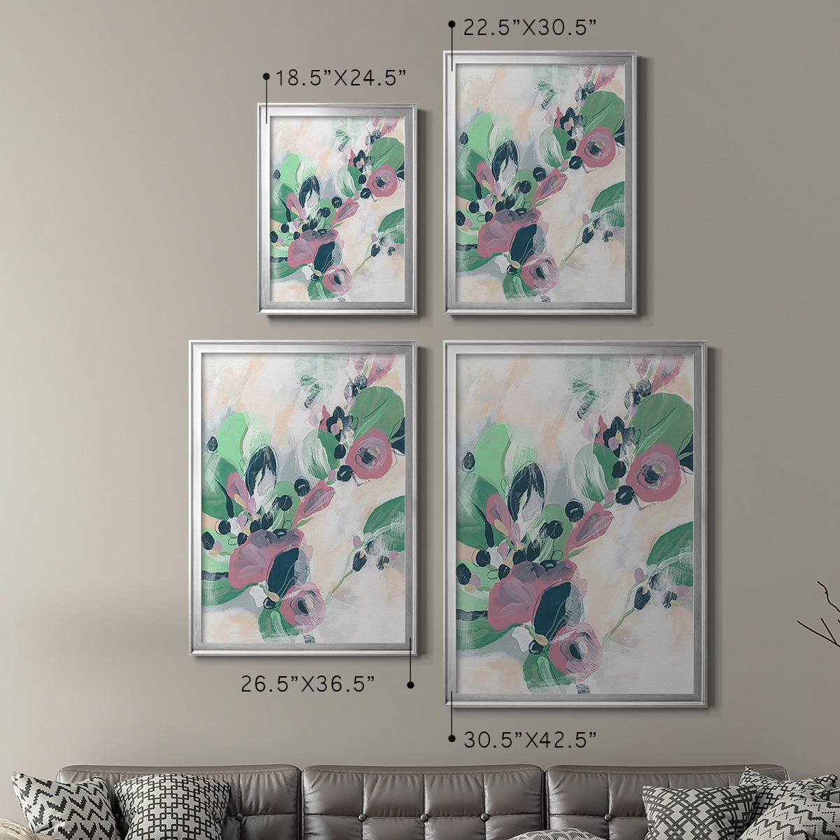 Tropical Branch Fresco II Premium Framed Print - Ready to Hang