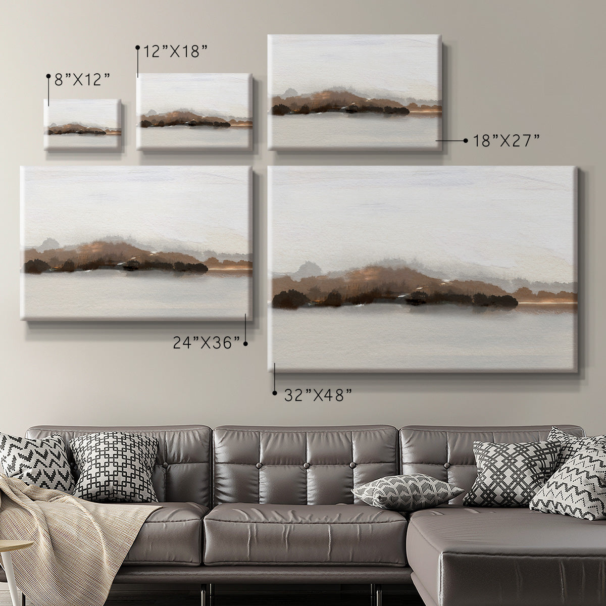Slauson Mountain at Dusk Premium Gallery Wrapped Canvas - Ready to Hang