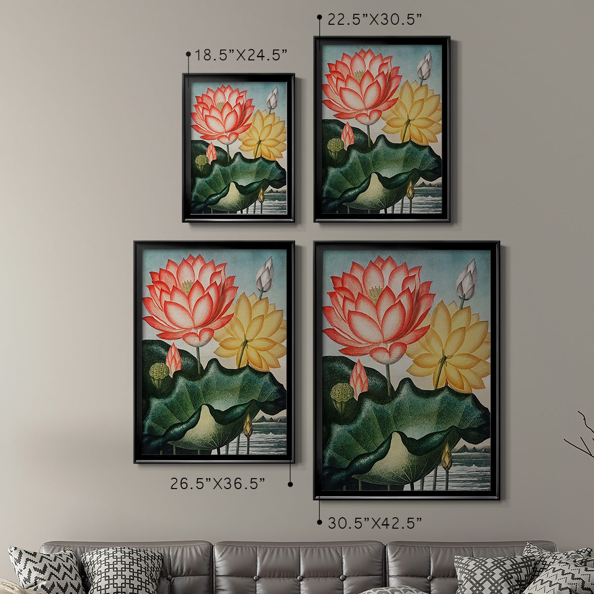 Temple of Flora V Premium Framed Print - Ready to Hang