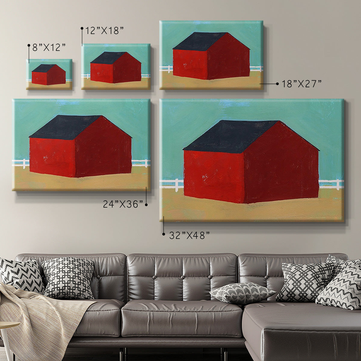 Big Red One III Premium Gallery Wrapped Canvas - Ready to Hang
