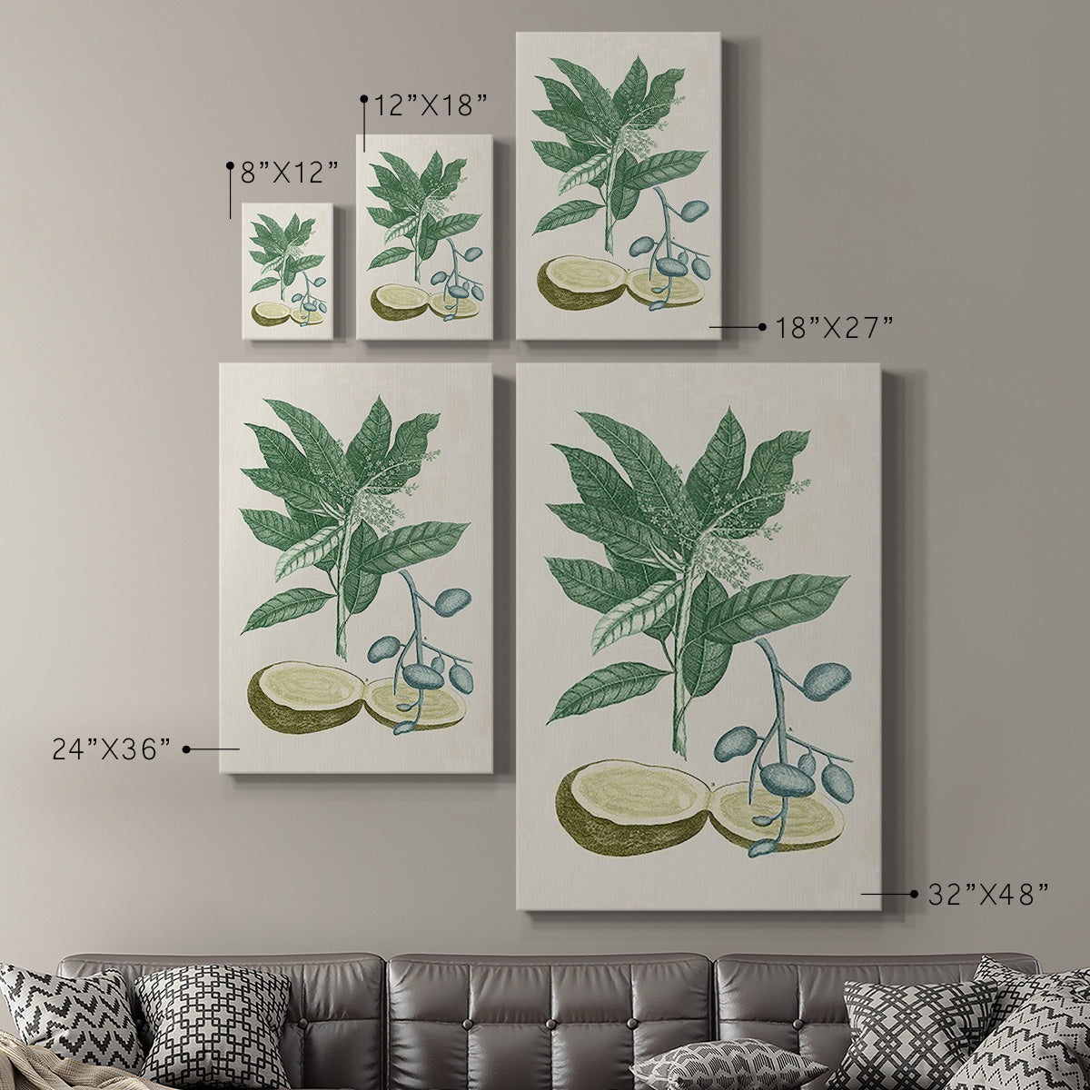 Buchoz Tropicals IV Premium Gallery Wrapped Canvas - Ready to Hang