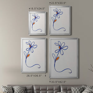 Wobbly Blooms I Premium Framed Print - Ready to Hang