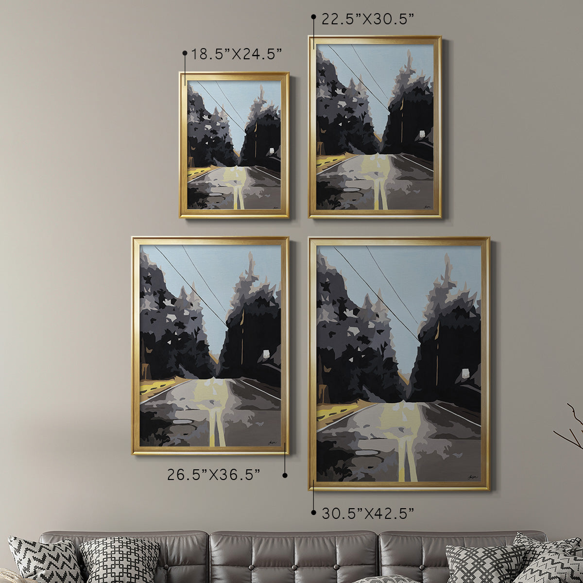 The Road Less Traveled Premium Framed Print - Ready to Hang