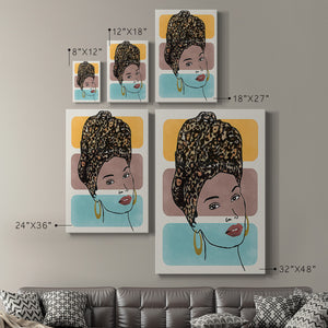 Head Wrap I Premium Gallery Wrapped Canvas - Ready to Hang