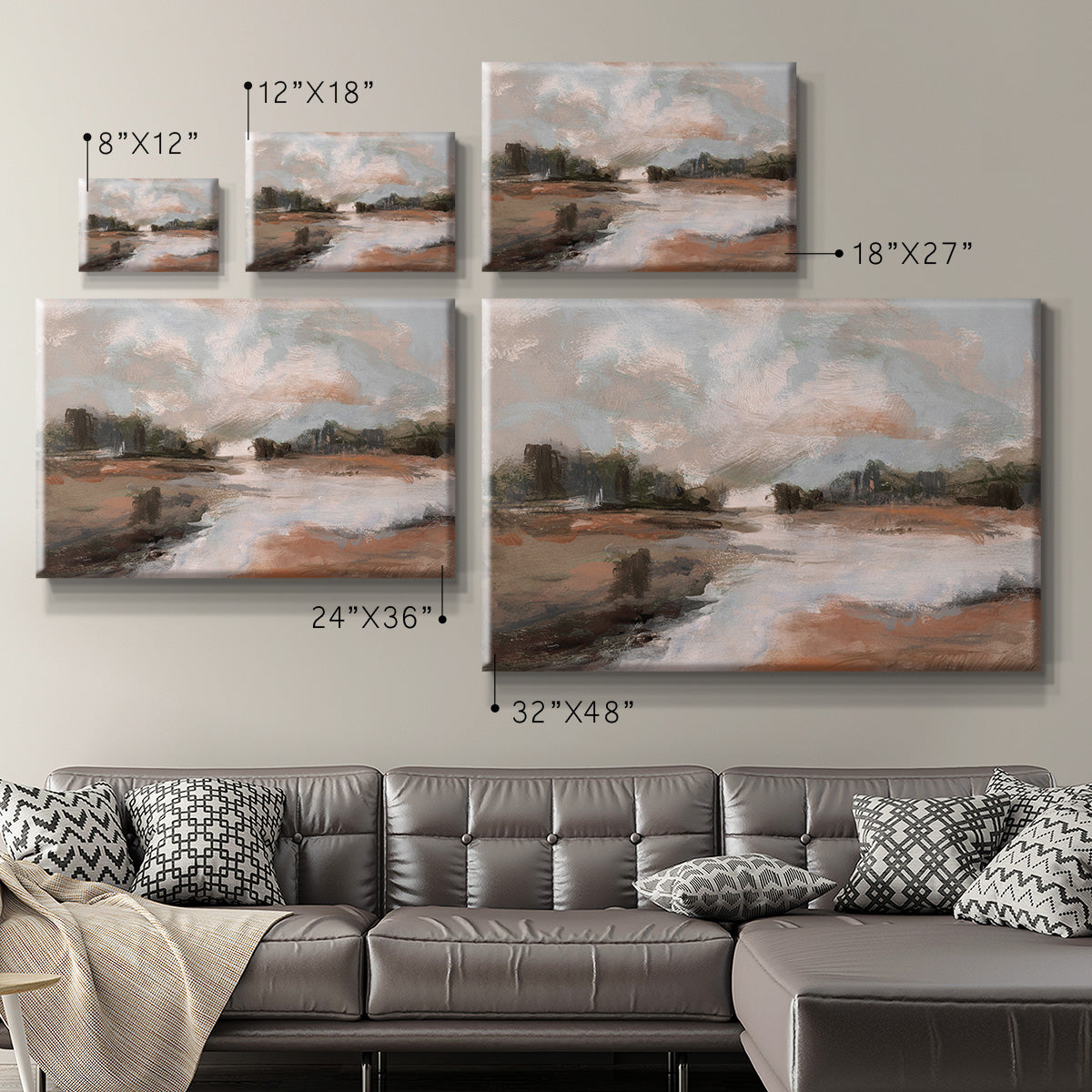 South Pond Premium Gallery Wrapped Canvas - Ready to Hang