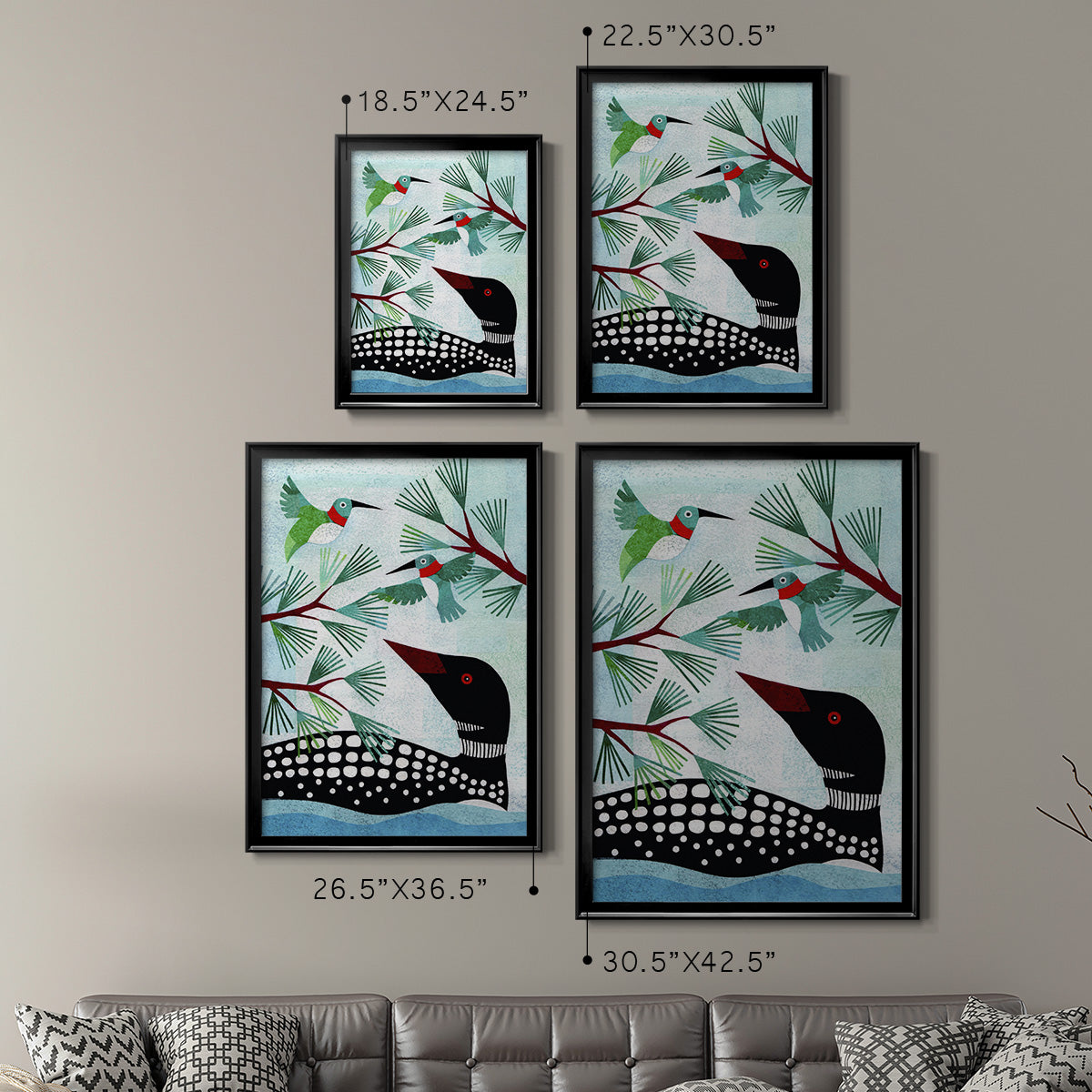 Forest Creatures IX Premium Framed Print - Ready to Hang