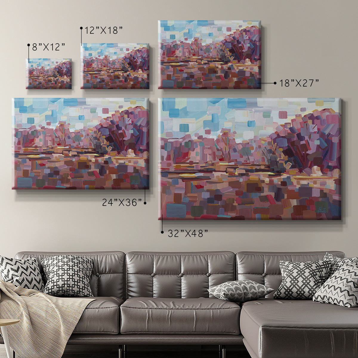 Pretty in Pink Premium Gallery Wrapped Canvas - Ready to Hang