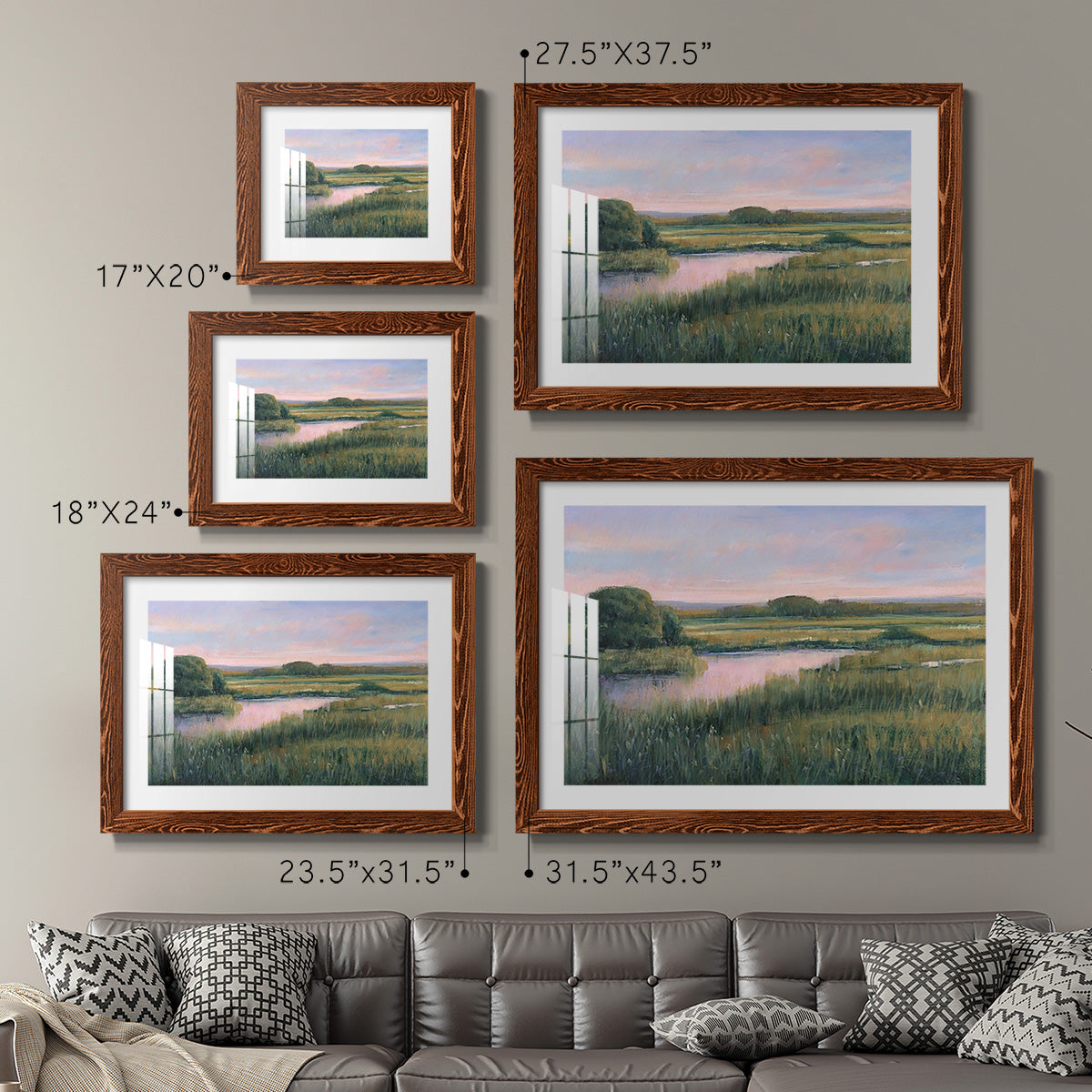 Spring Marsh I-Premium Framed Print - Ready to Hang