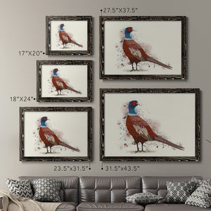 Pheasant Splash 5-Premium Framed Canvas - Ready to Hang