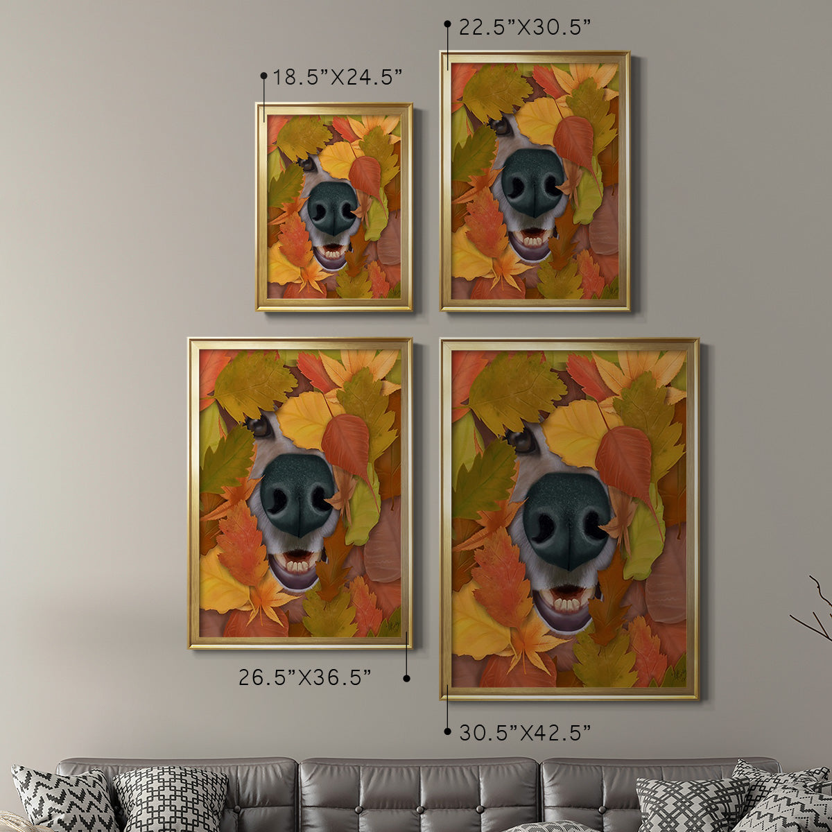 Sniffing Out Autumn Premium Framed Print - Ready to Hang