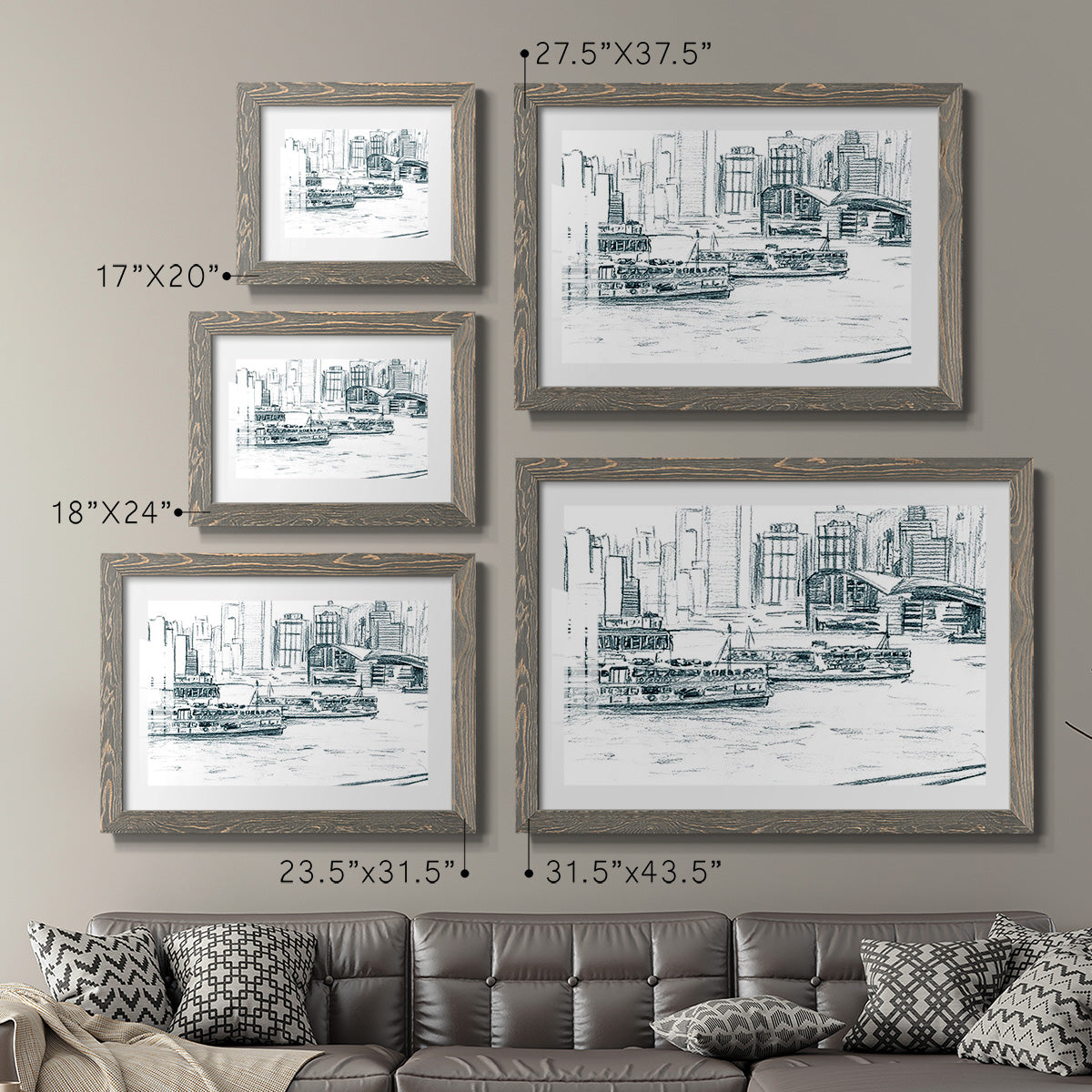 Ferryboats I-Premium Framed Print - Ready to Hang