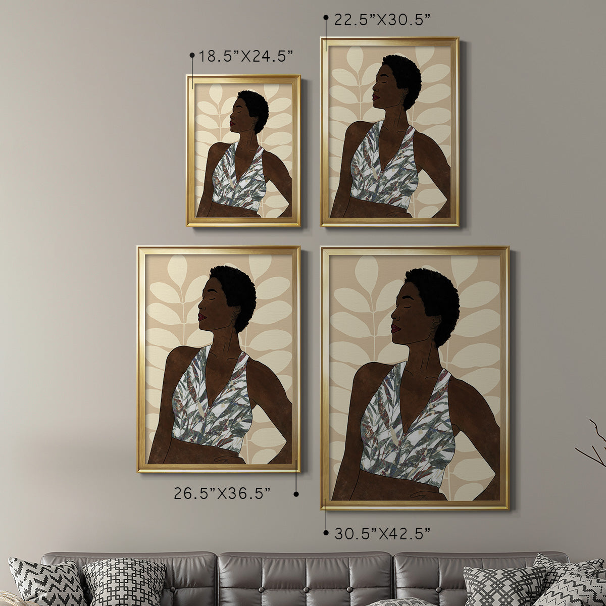 Ethnic Beauty I Premium Framed Print - Ready to Hang