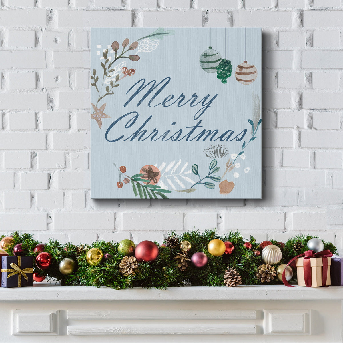 Snowy Christmas I-Premium Gallery Wrapped Canvas - Ready to Hang