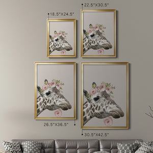 Sepia Botanical Journal I - Modern Framed Canvas Print