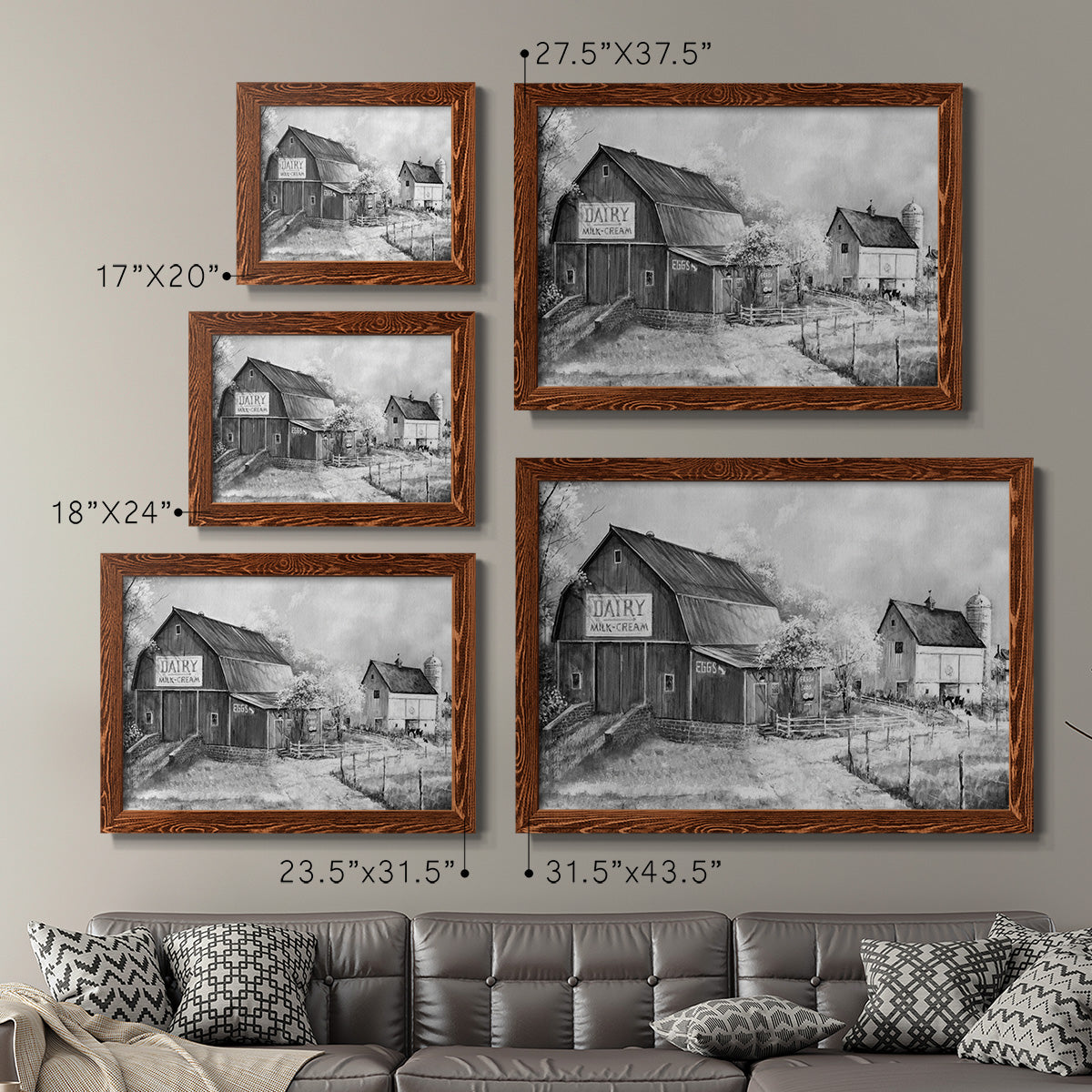 Day at the Farm-Premium Framed Canvas - Ready to Hang