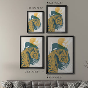 Sepia Botanical Journal I - Modern Framed Canvas Print