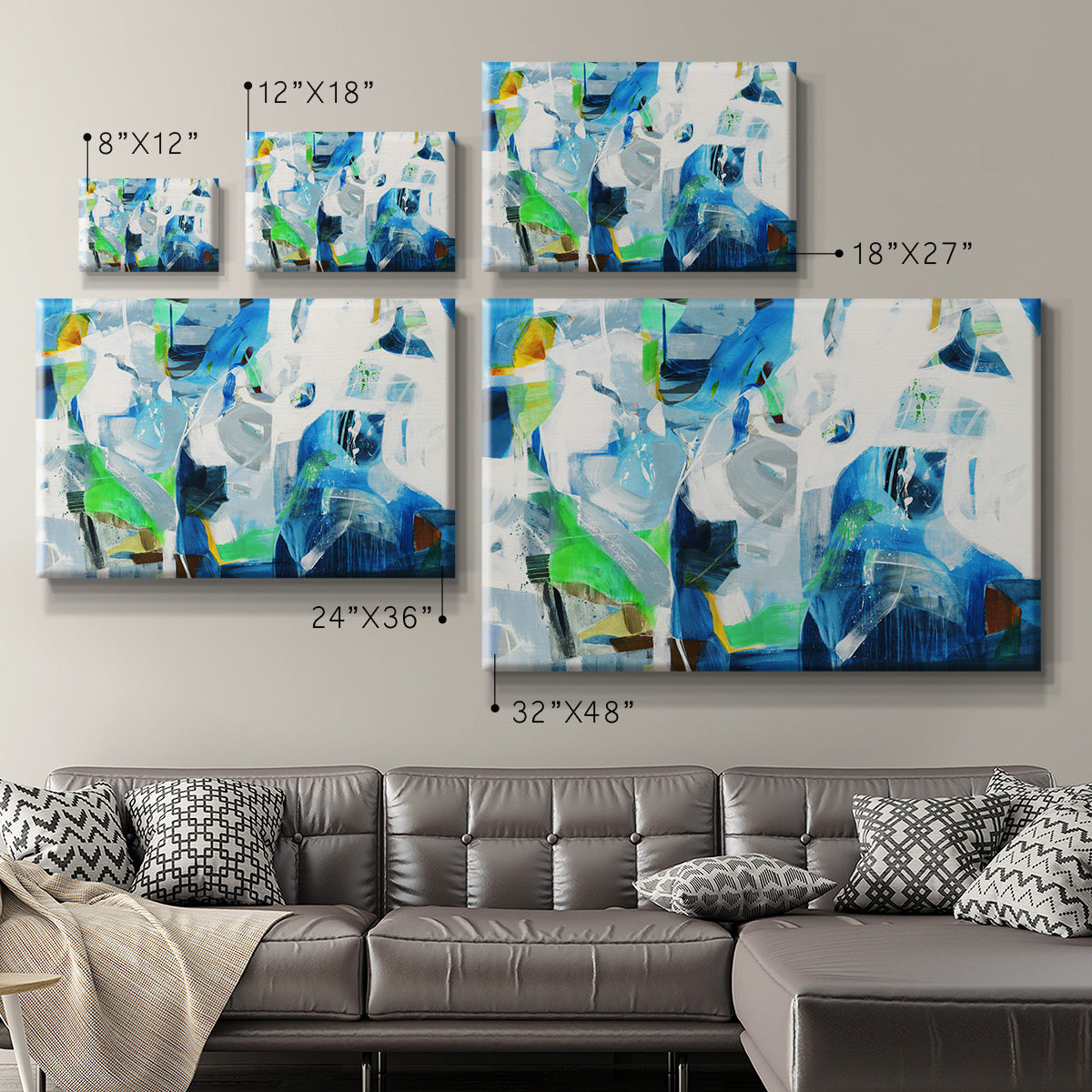 Down the Rapids Premium Gallery Wrapped Canvas - Ready to Hang