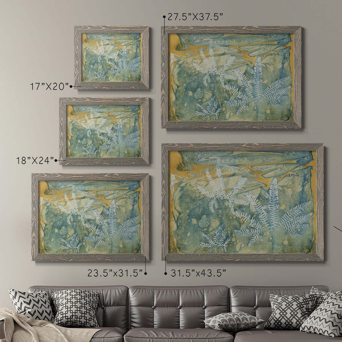 Floating Ferns-Premium Framed Canvas - Ready to Hang