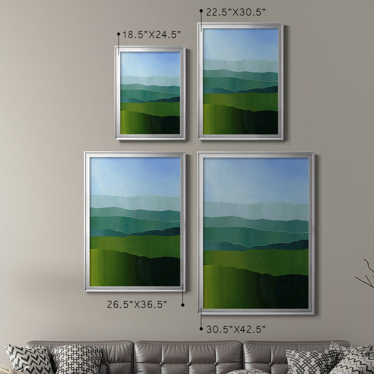 Blue Ridge Fade II Premium Framed Print - Ready to Hang
