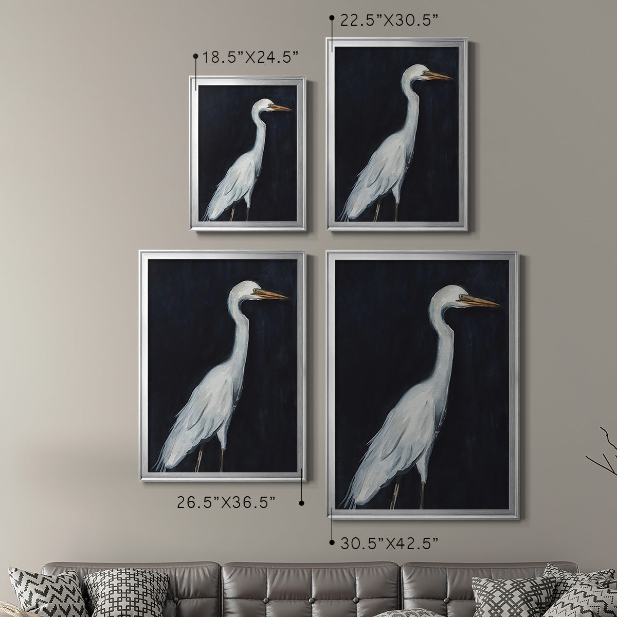 Calm Great Egret II Premium Framed Print - Ready to Hang