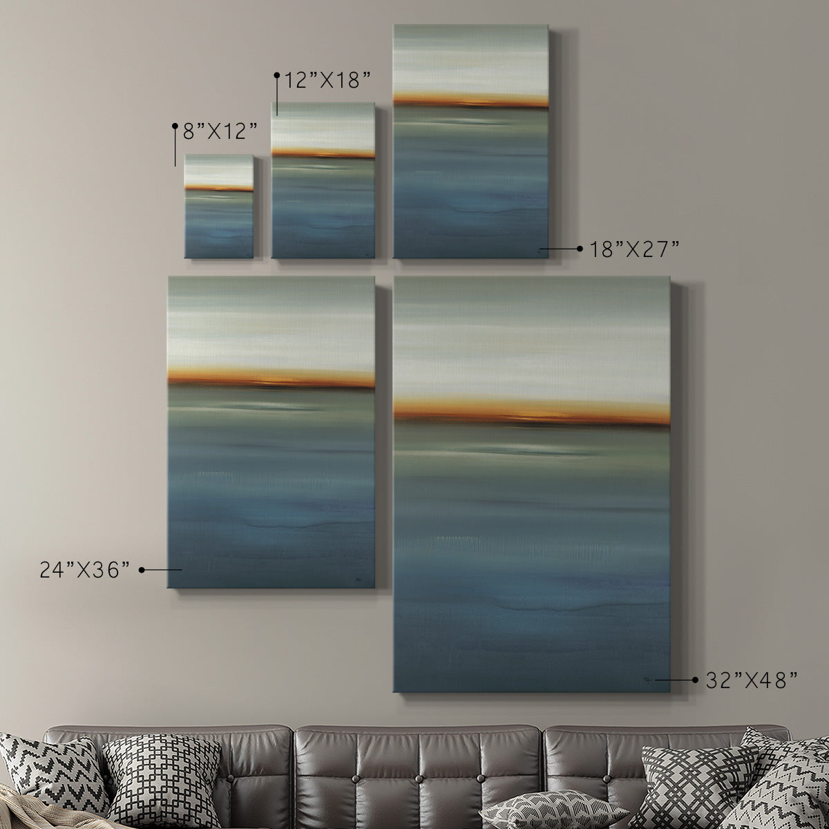 Beside the Blue I Premium Gallery Wrapped Canvas - Ready to Hang