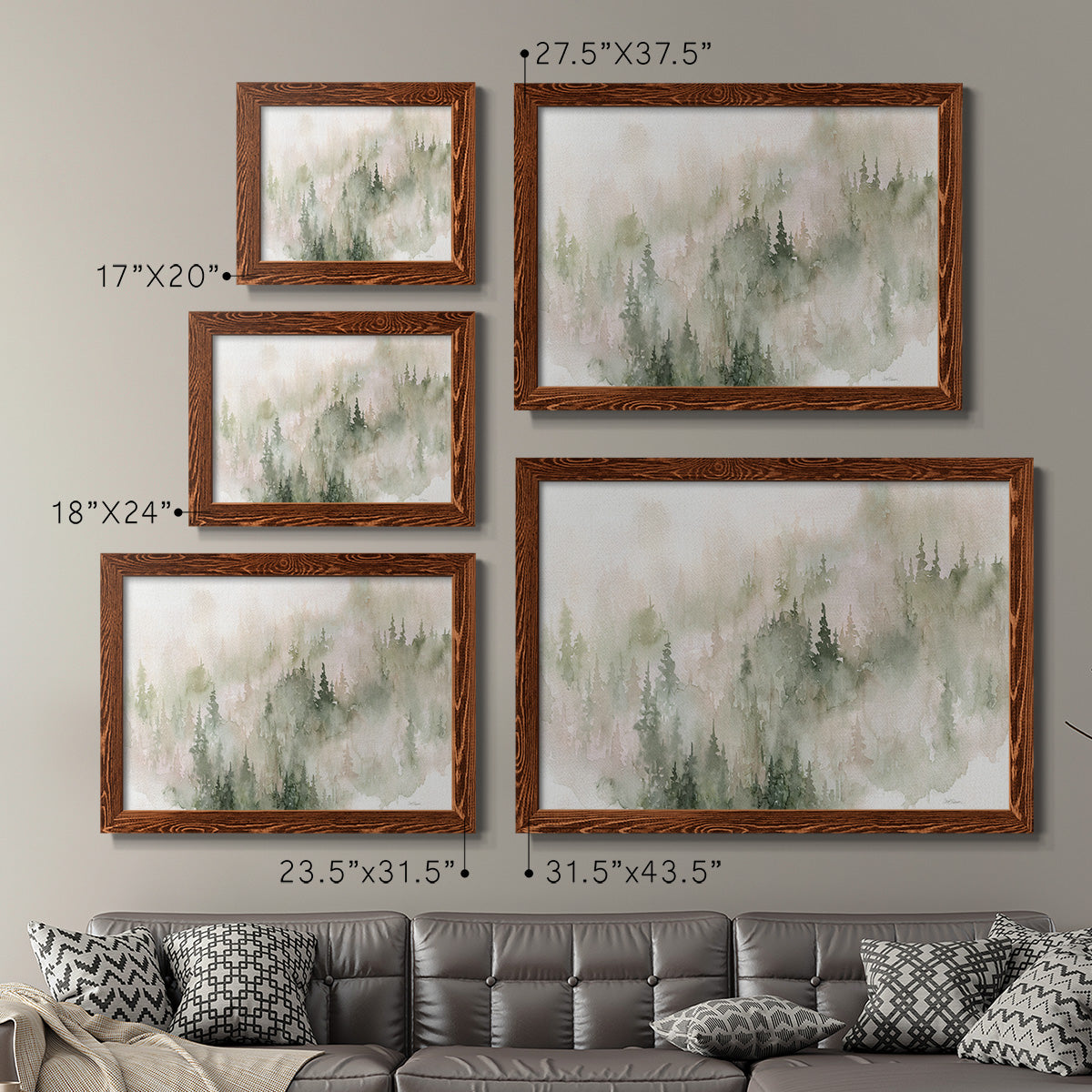 Misty Mountain Sides-Premium Framed Canvas - Ready to Hang