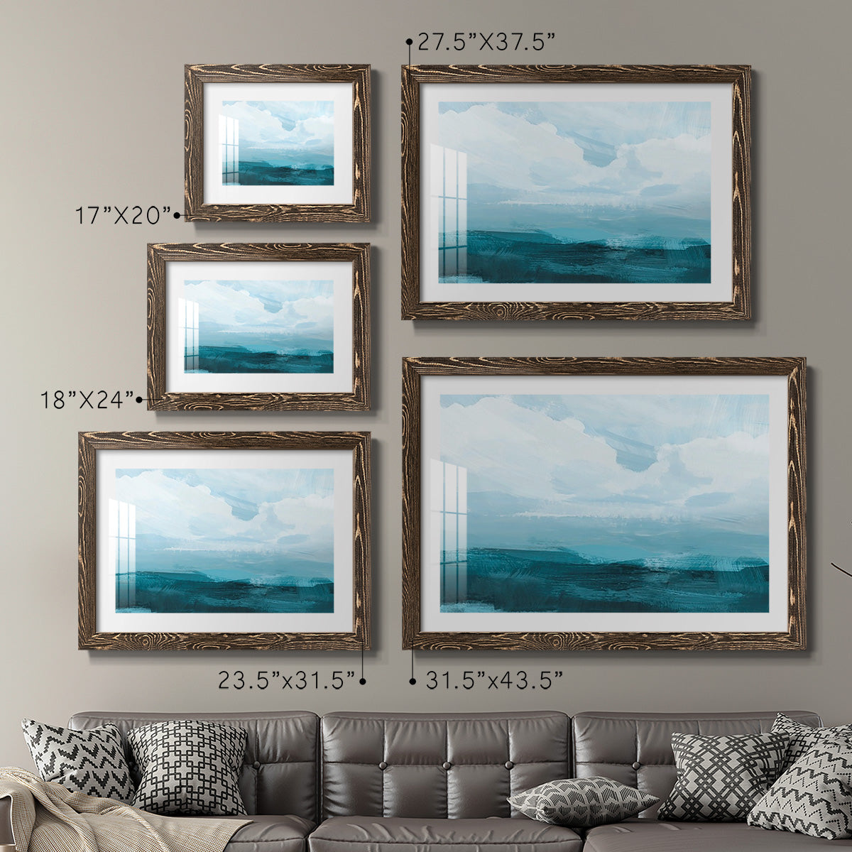 Azure Rising III-Premium Framed Print - Ready to Hang