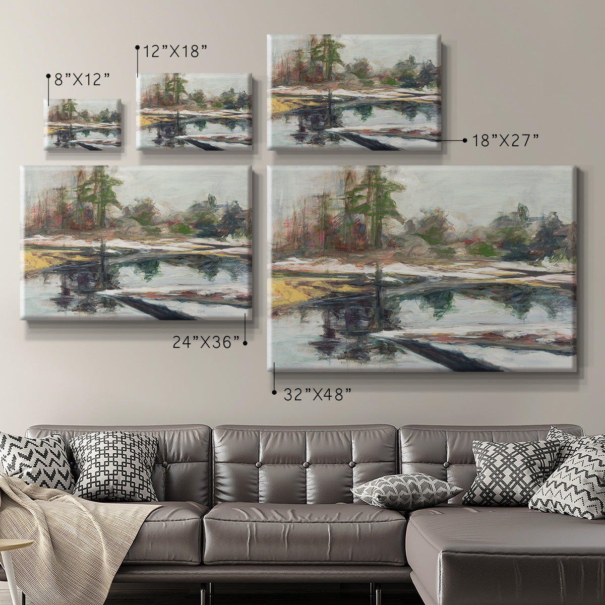 Quiet Reflection Premium Gallery Wrapped Canvas - Ready to Hang