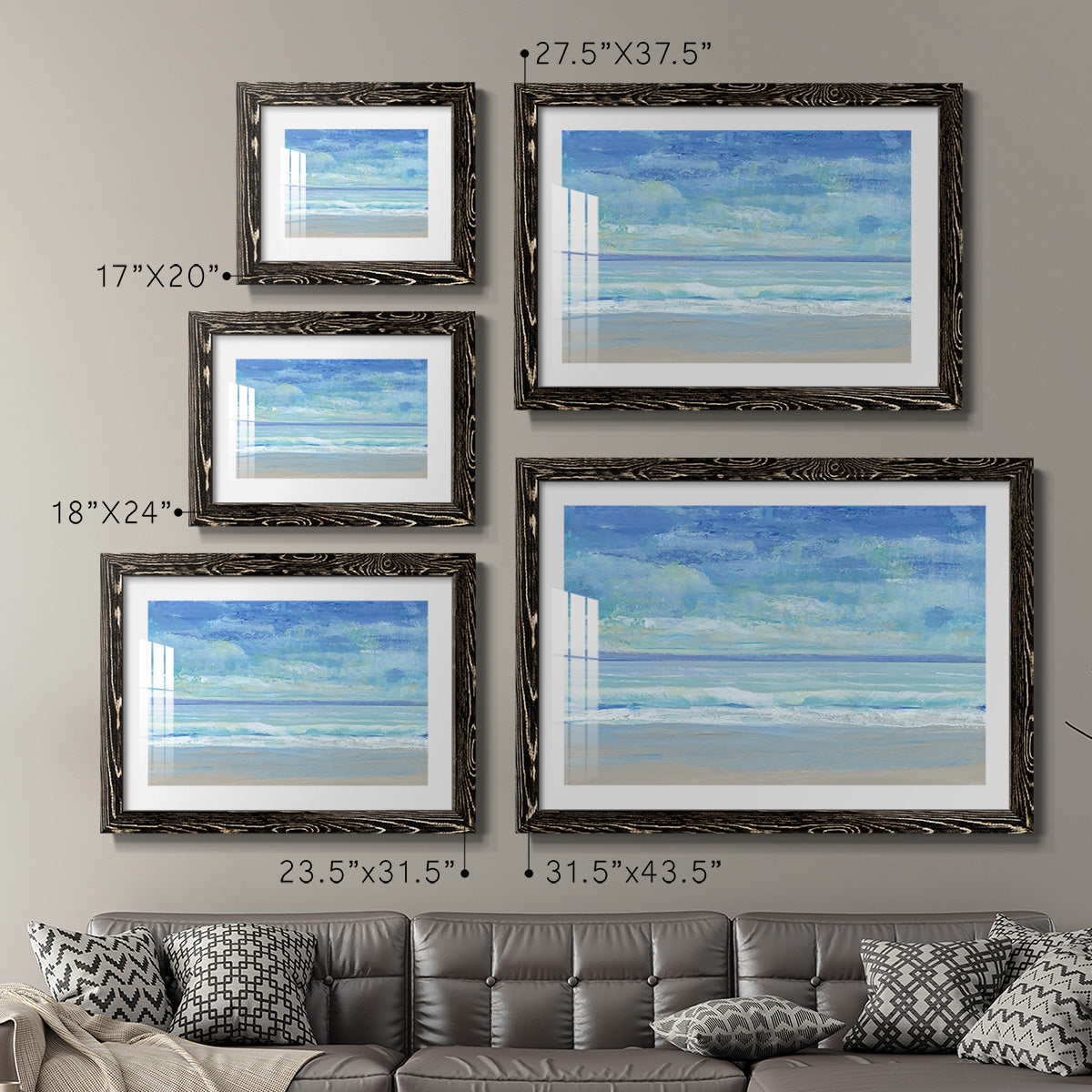 Rolling Surf II-Premium Framed Print - Ready to Hang