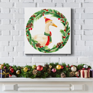 Merry Quackmas Collection C-Premium Gallery Wrapped Canvas - Ready to Hang