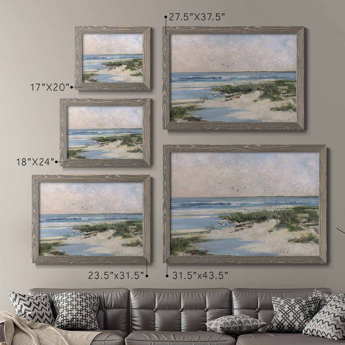 Soft Morning Sea-Premium Framed Canvas - Ready to Hang