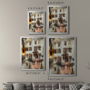 Stacked Houses III Premium Framed Print - Ready to Hang